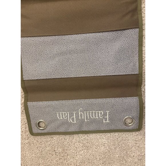 Thirty One 31Family Plan‎ Hanging Organizer With 5 Pockets Gray Pin Dot Design - Picture 2 of 9
